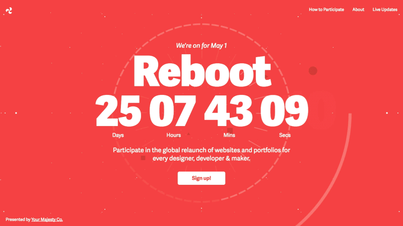 May1Reboot Reboot May1 websites portfolios countdown webgl lines