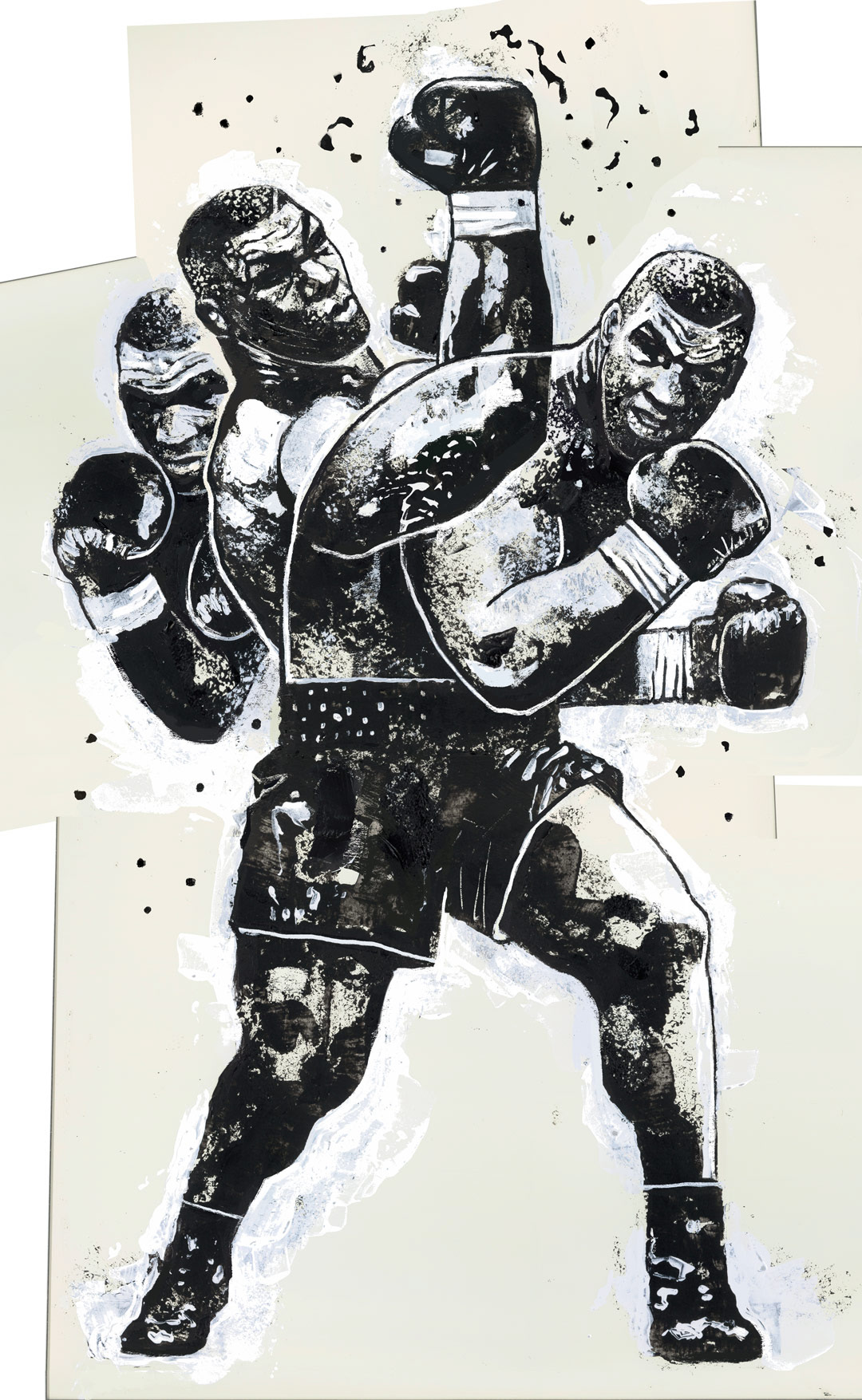 acrylic Mike Tyson Anderson Silva UFC MMA Boxing VICE karate Martial Arts editorial