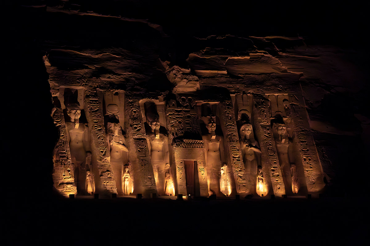 abu simbel egypt pharaoh ancient egypt night photography
