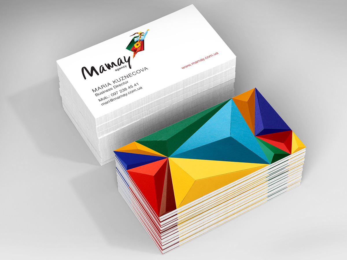 mamay agency marketing   identity  logo blank a4 envelope business card Logotype firm style bright