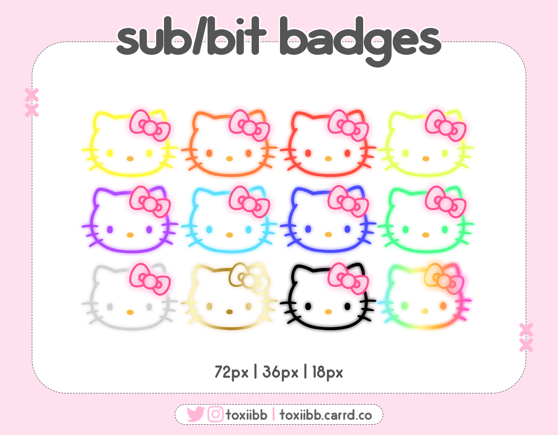 kawaii cute emotes commission youtube discord Twitch Emotes twitch design sub badges Bit Badges