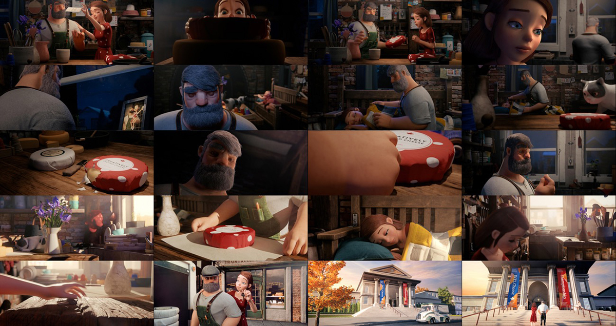 Dairy pixar CG characters SSS redshift rendering cute milk story