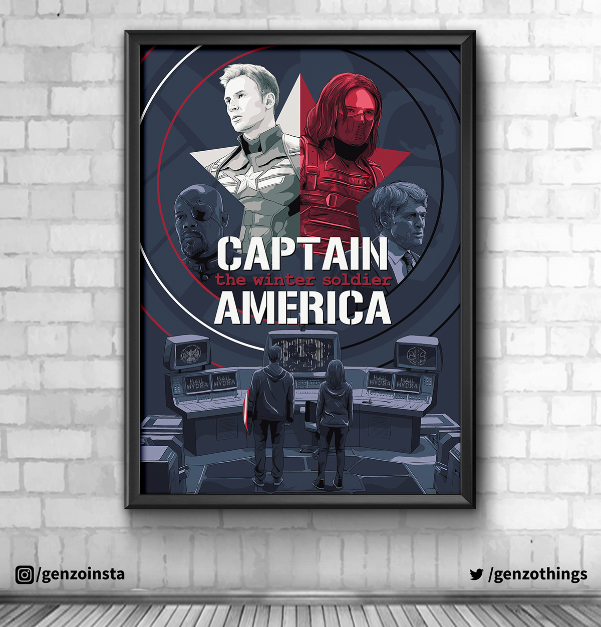alternative movie poster captain america fanart marvel Marvel Cinematic Universe mcu winter soldier