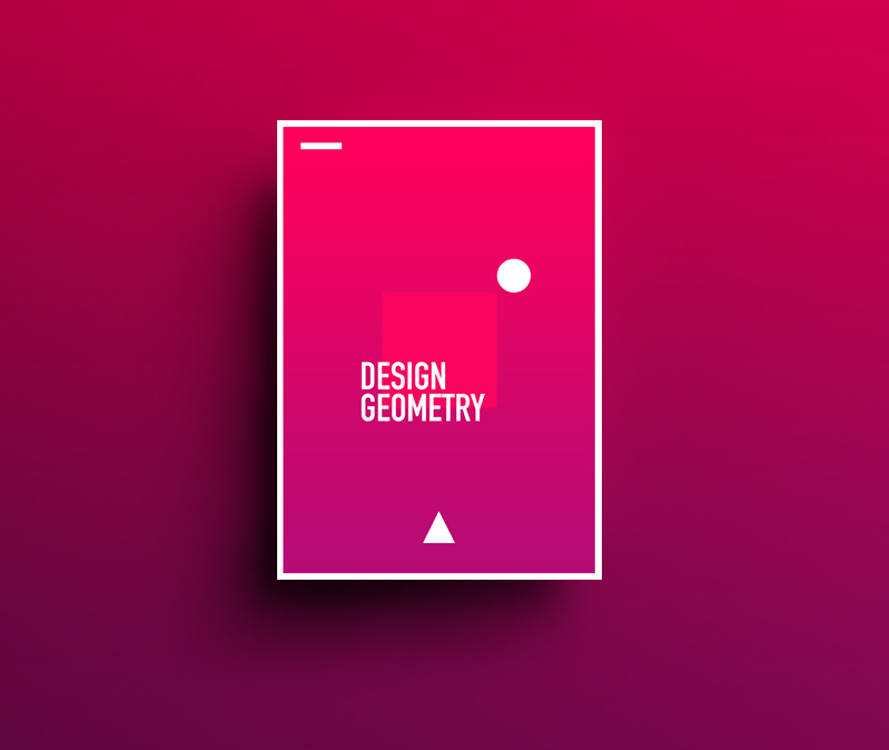 Adobe Portfolio design geometry Minimalism fresh color poster shapes Shades Behance colors minimal pantone