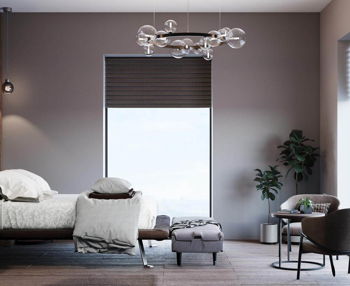 визуализация интерьер дизайн 3D уют спальня bedroom Interior visualization