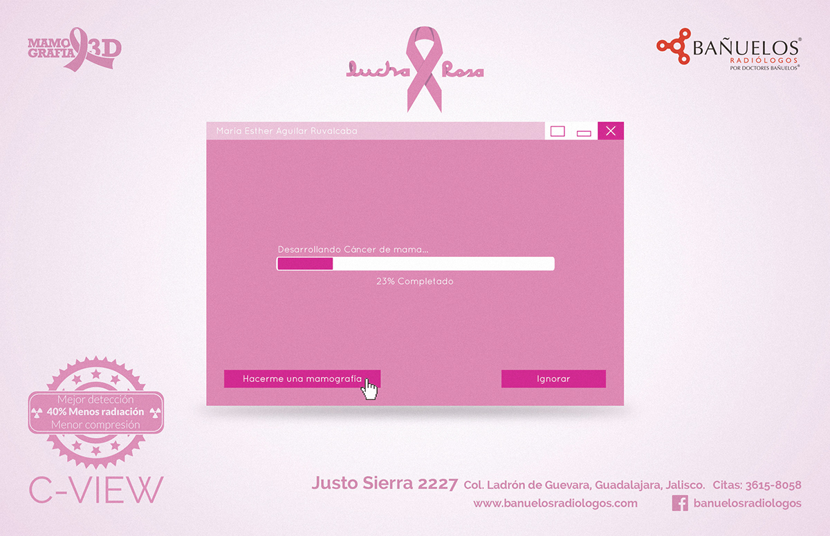 cancer campaign awareness breast adds poster graphic design  mammography Mammogram radiology