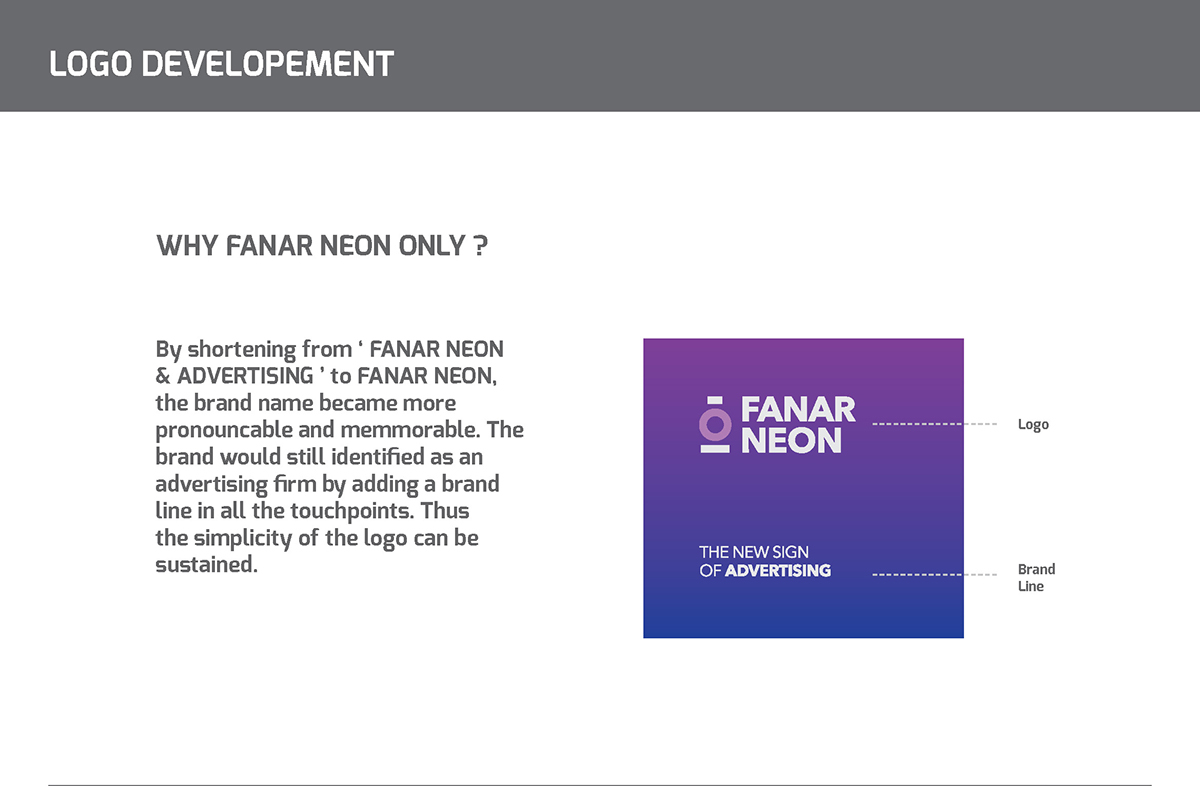 Fanar Neon Branding presentation
