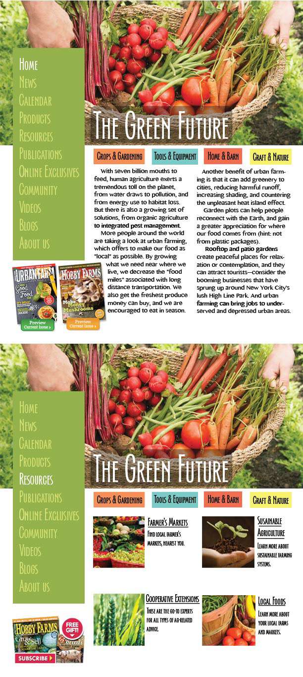 online magazine urban gardening