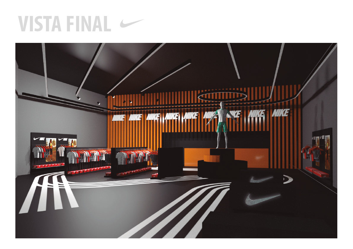 Reforma local tienda Nike Diseño de Interiores Arquitectura interior