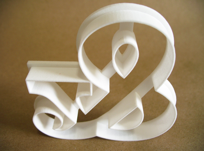ampersand cookie cutter 3d printing Shapeways tinkercad object 3d print for sale arbutus slab  Typeface