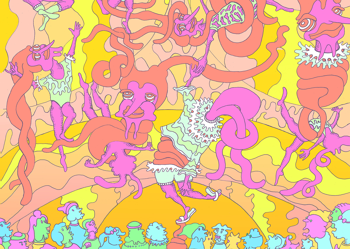 devils psychedelic Circus ILLUSTRATION 