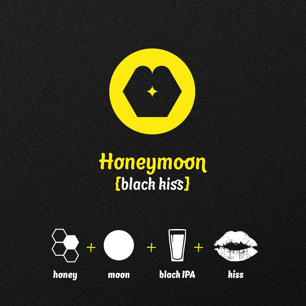 beer mekfartin homebrew IPA black honey kiss honeymoon moon
