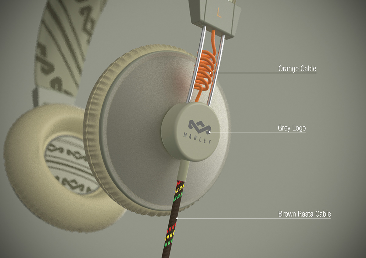 marley headphone on-ear Patterns graphic colors materials thehouseofmarley lifestyledesign internship Style