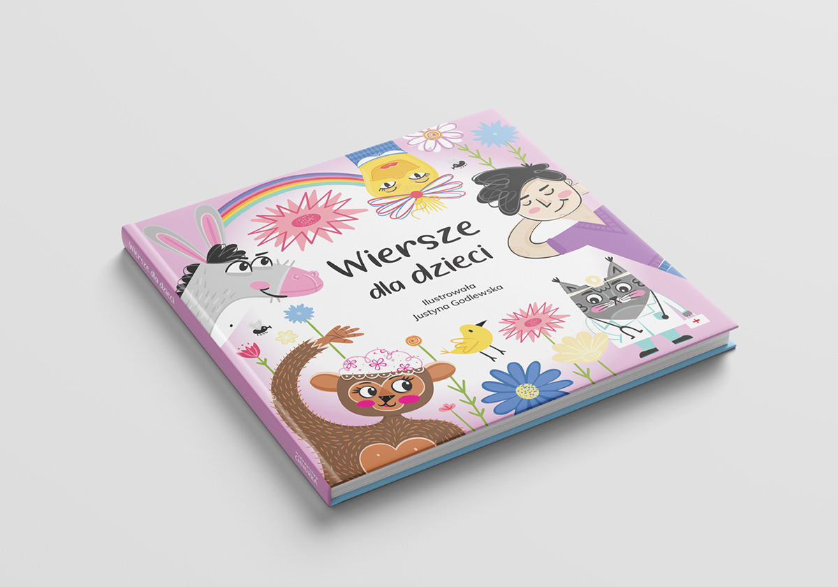 aleksander fredro book design book for kids illustrations jan brzechwa Julian Tuwim justyna godlewska Picture book POEMS for Children vectors