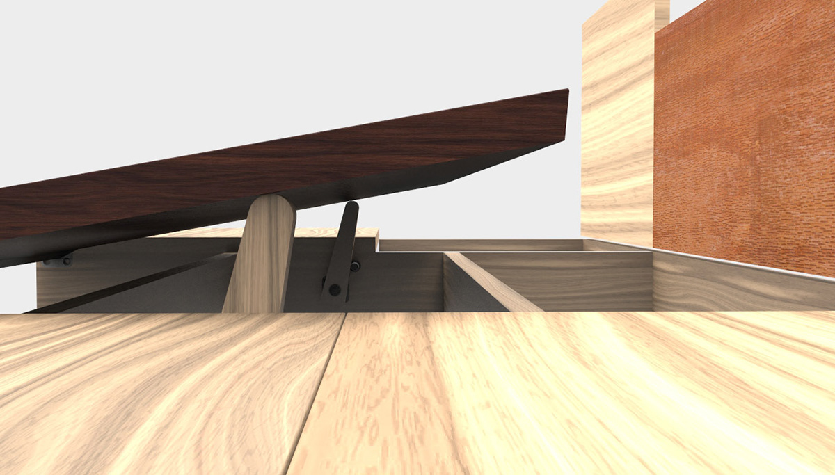 Multifunctional Work Desk multifunctional Work desk design wood cool