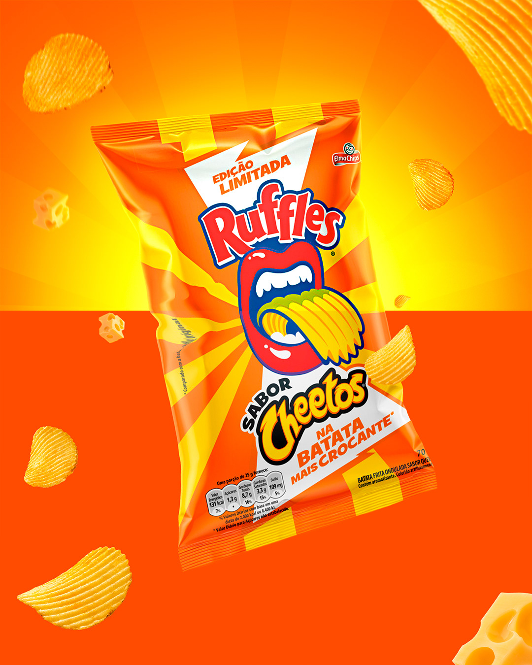 photoshop Adobe Photoshop Graphic Designer Advertising  ruffles Cheetos