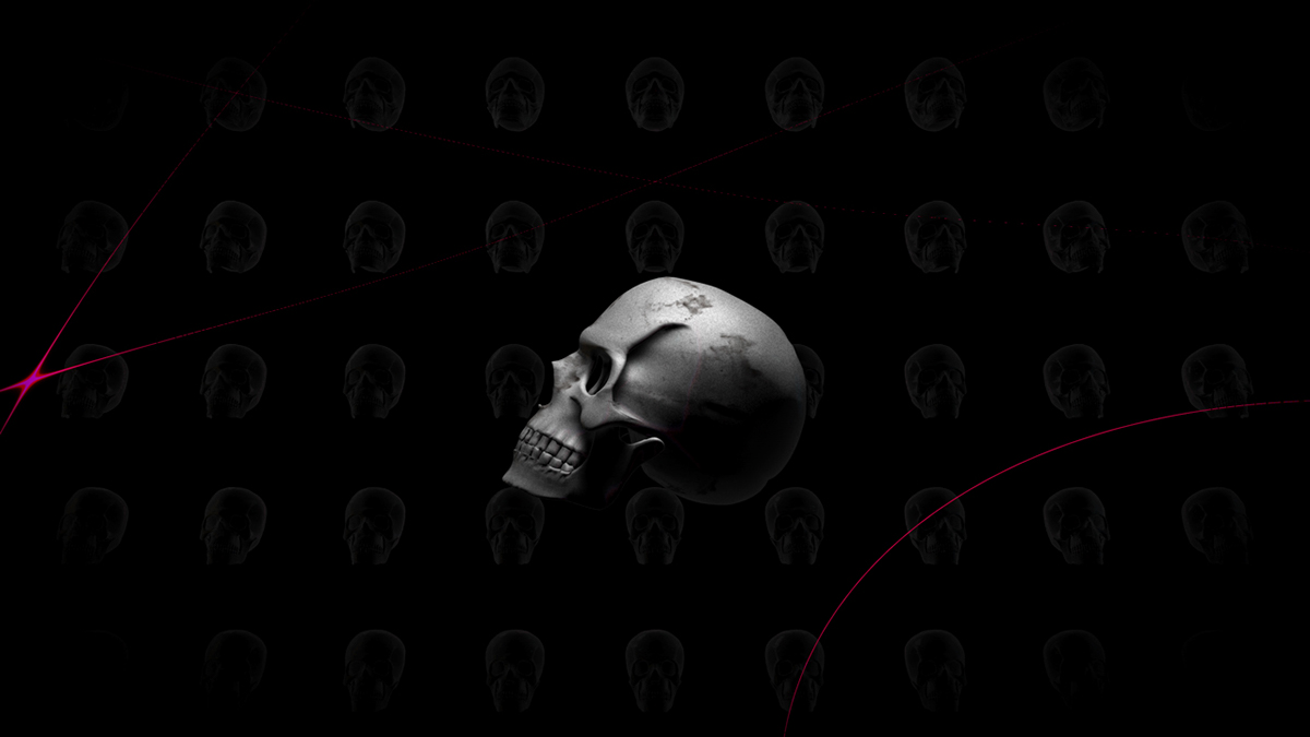 skull records annimation motion graphics 3D miguel palacios