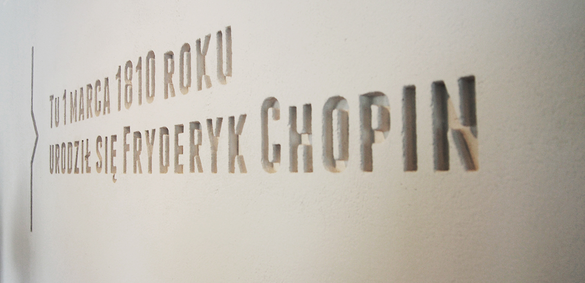wystawa Exhibition  logo visual identity Chopin Stationery typo lettering folder catalog