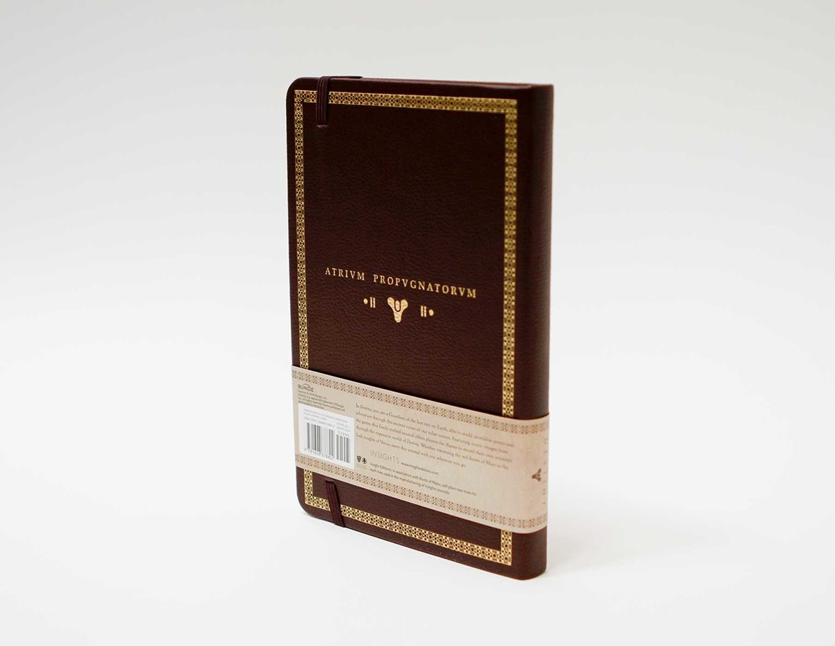 destiny journal notebook Bungie video game gold