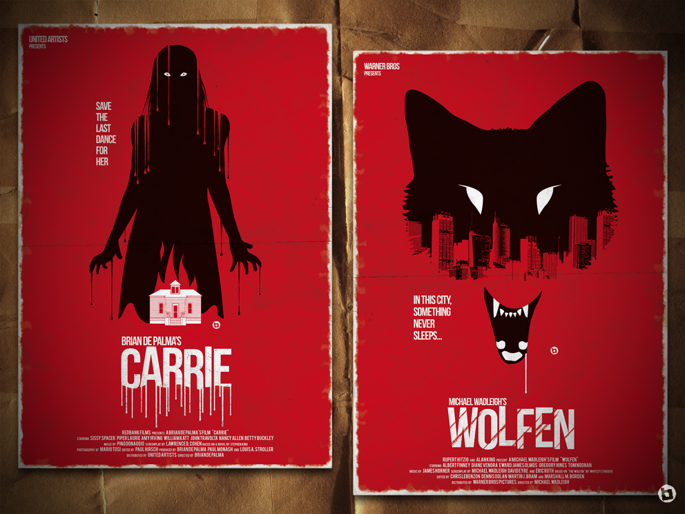 fan-art movie-posters horror-movies mixed-media