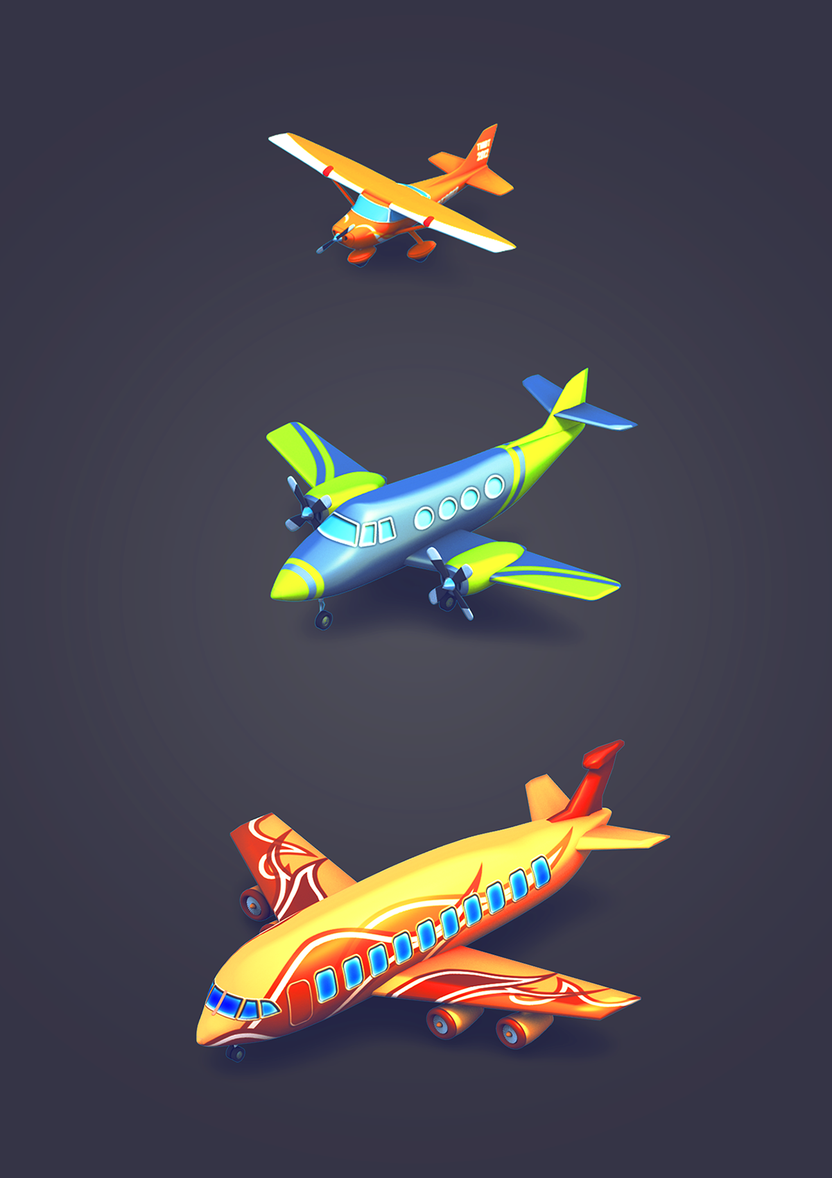3D  Modeling android Games Isometric