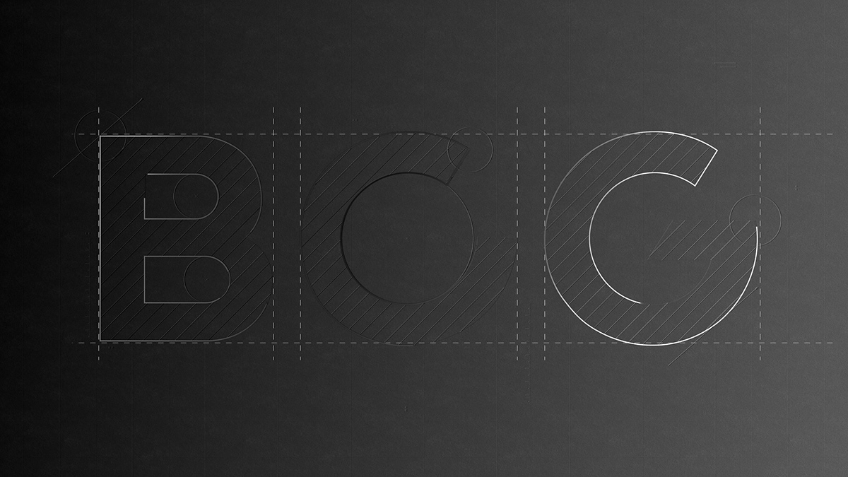 3D Type BCG typography  