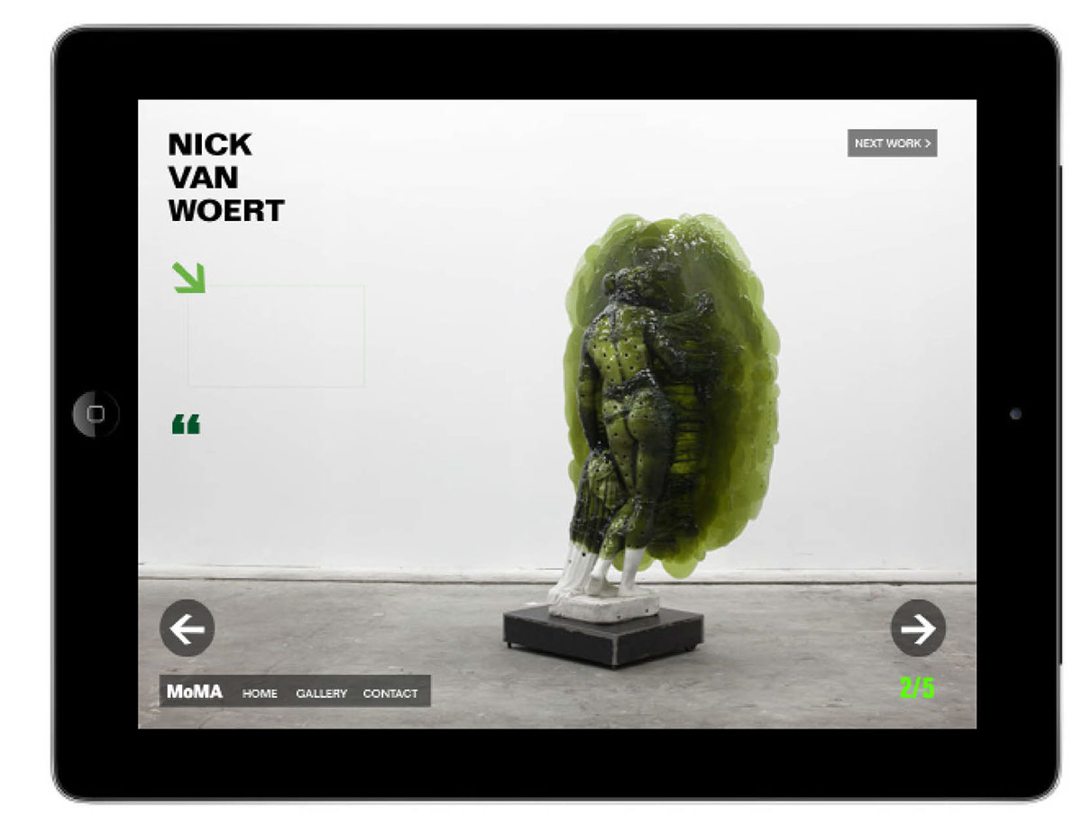 iPad app design museum