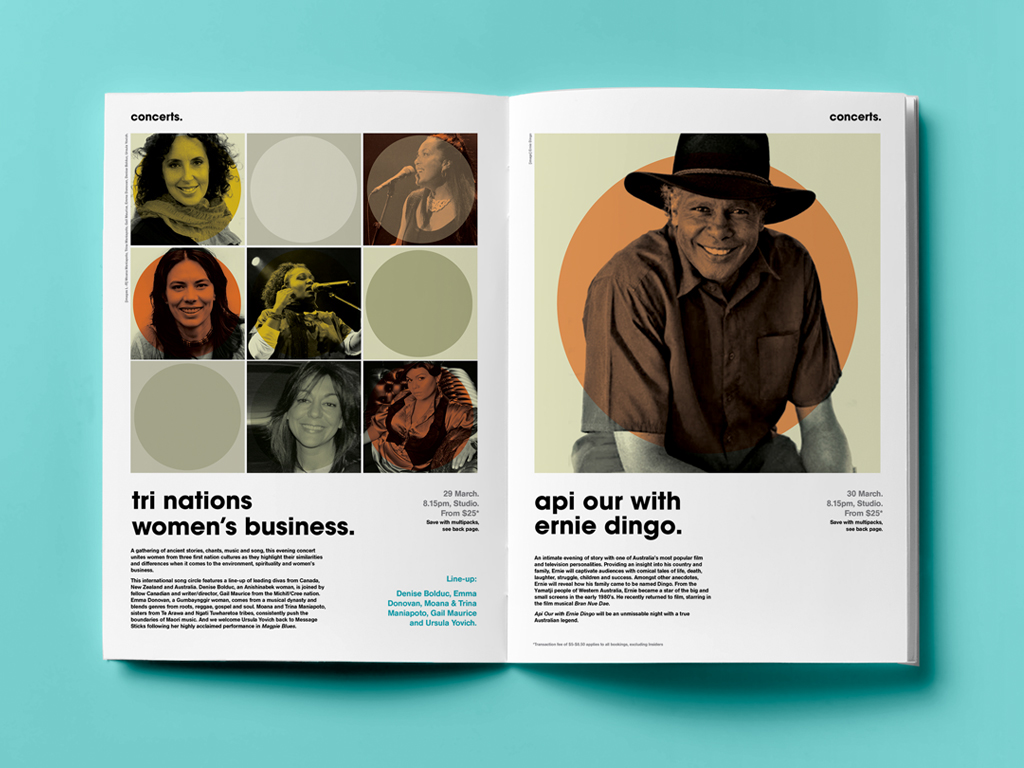 indigenous  modernist bold poster tvc Website clean simple brochure print
