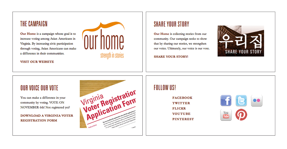 our home our vote voting asian-americans corcoran CCA+D Collaborative design thinking