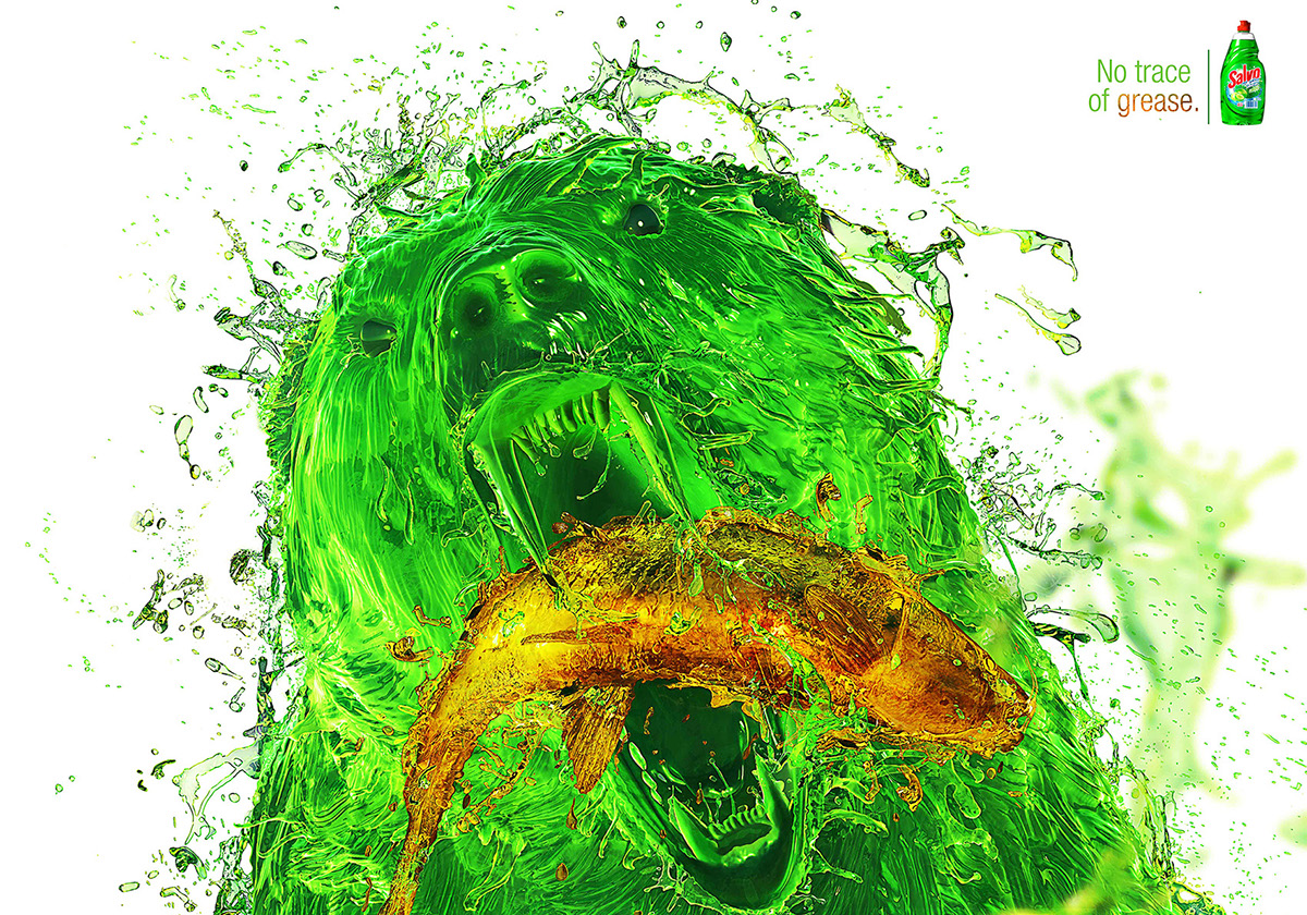 bear soap salvo jabon fish pez Liquid green splash oso cazador Jabón liquido liquido wacom Verde