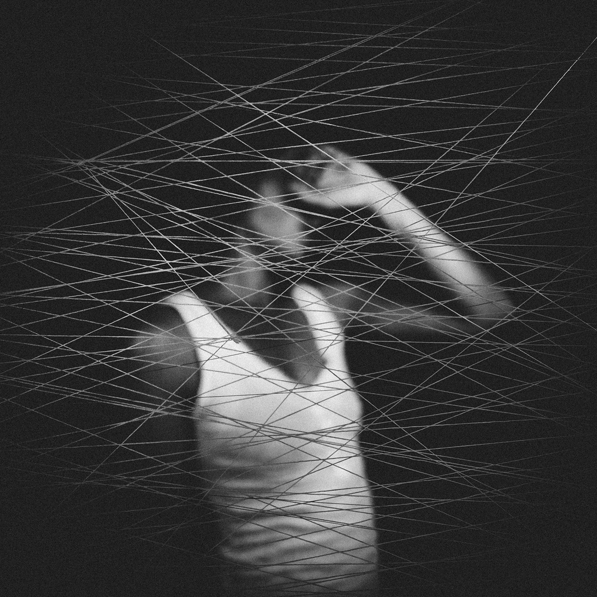 string Black&white portrait conceptual Photography  Web