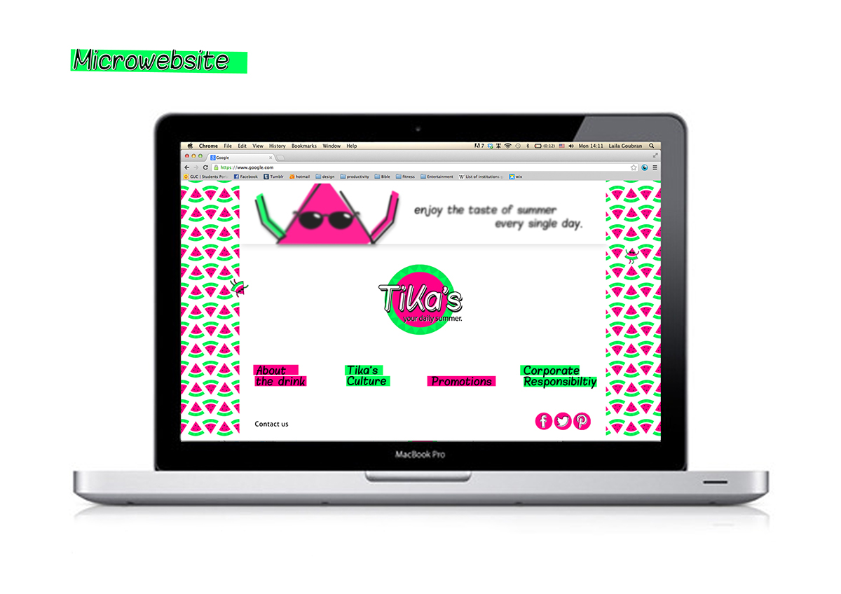 watermelon drink brand campaign microwebsite coke tika Website webapplication