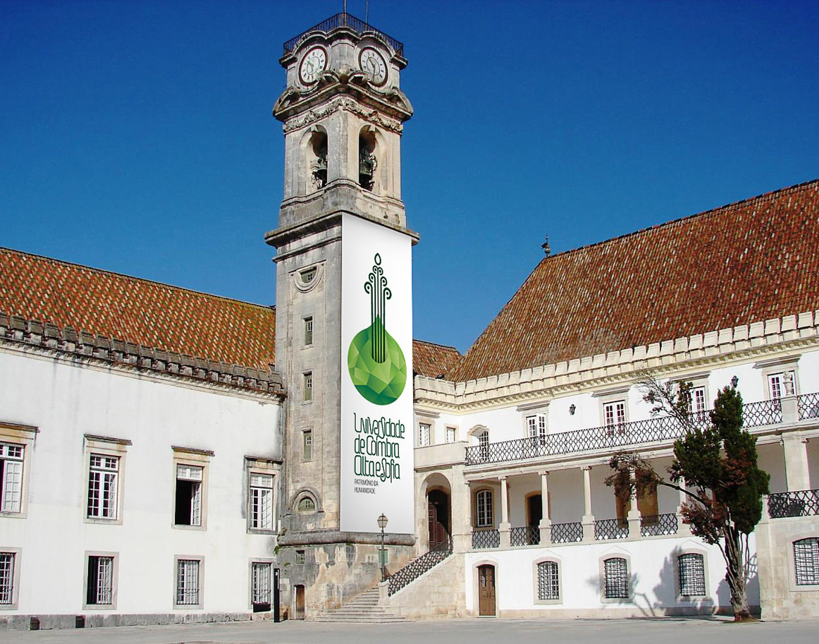 Coimbra logo UNESCO brand patrimonio humanidade universidade coimbra University heritage