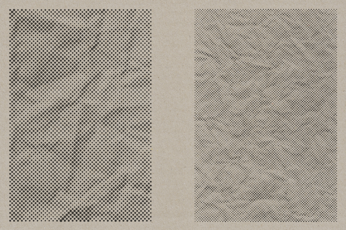 vector textures paper halftones vintage Retro screen print dots gradient