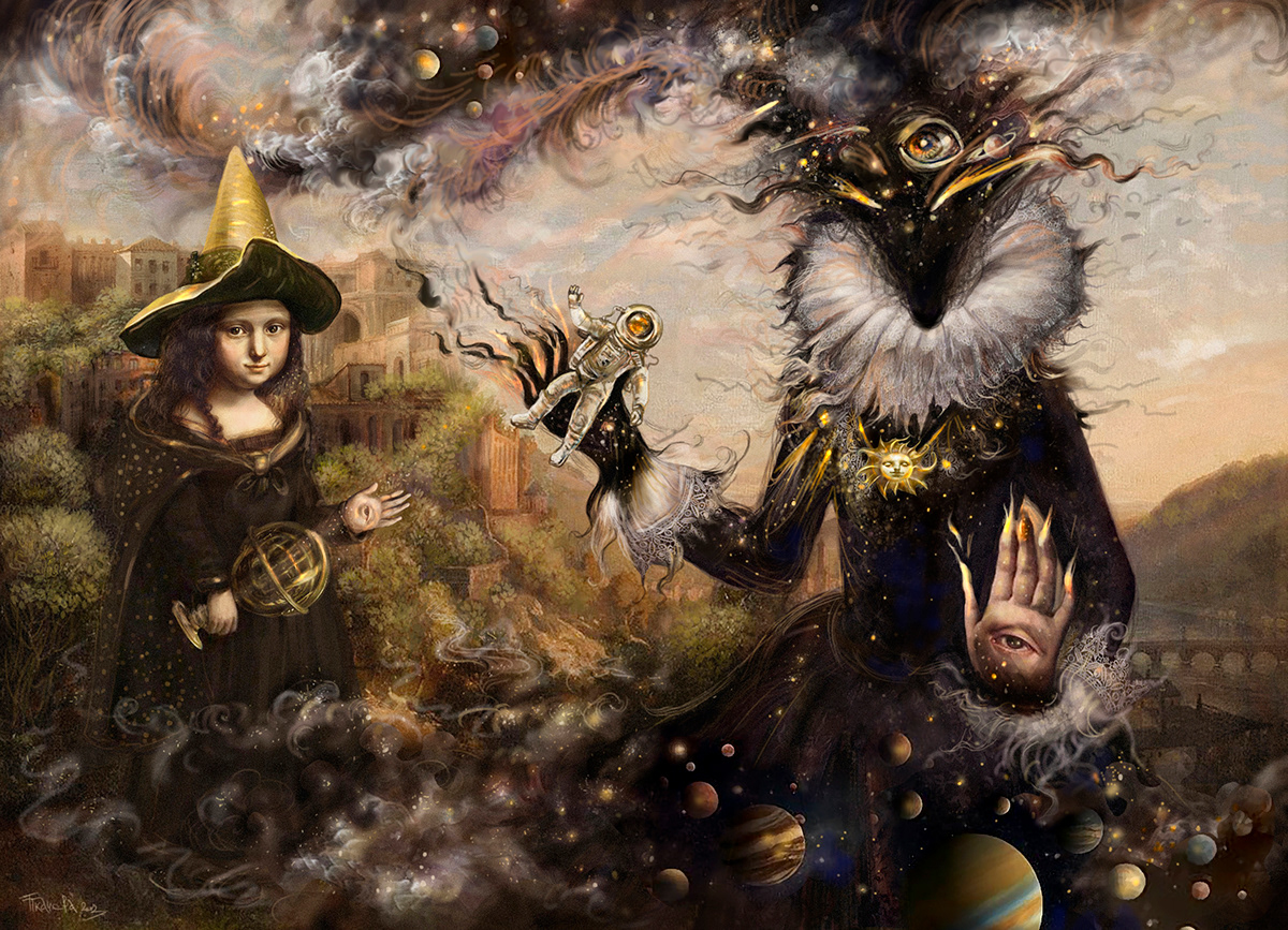 adobe illustrator Adobe Photoshop artwork concept art Digital Art  digital illustration fantasy Magic   mythology nft
