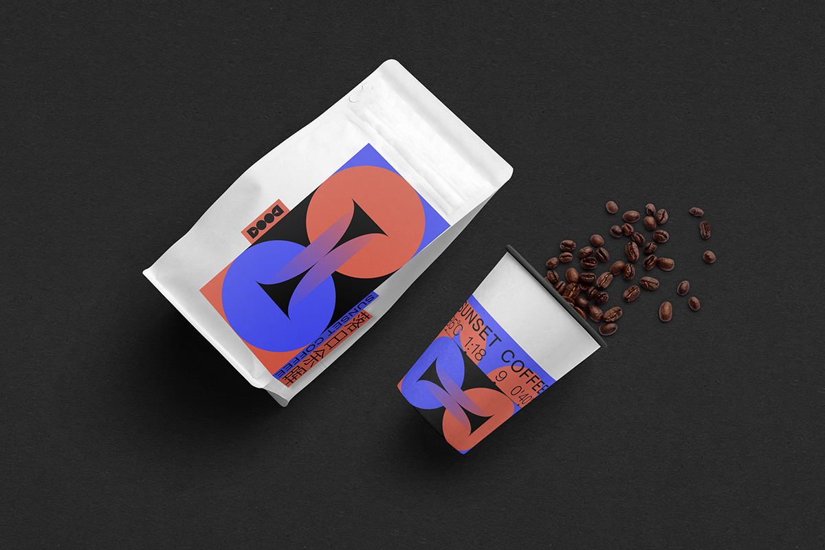 beans brand Coffee graphic design  identity package pattern visual identity