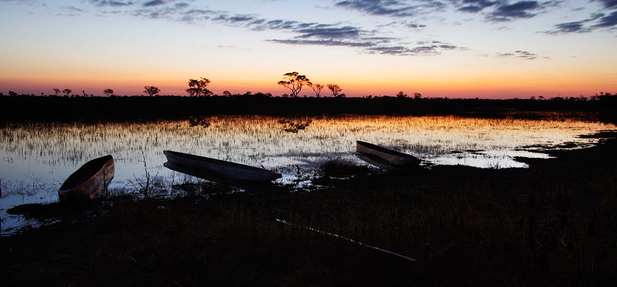 Botswana Okavango Delta Mokoro kano africa Beautiful Delta golden hour sunset Sunrise stars water Nature Landscape wild
