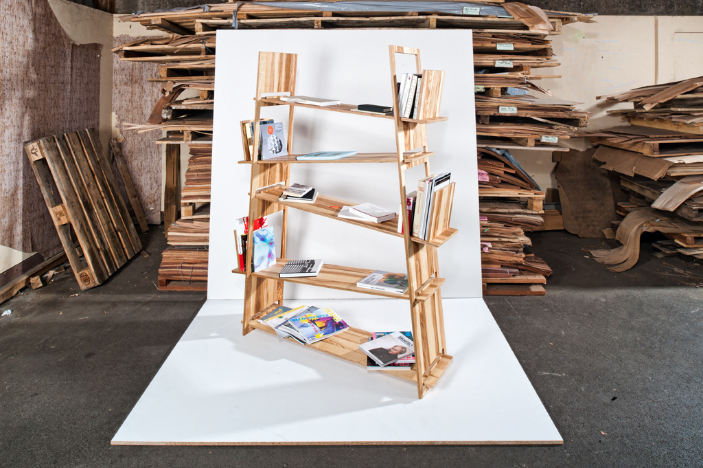 bookcase furniture möbel living plywood Multiplex strorage Wohnen bücher regal aufbewahren