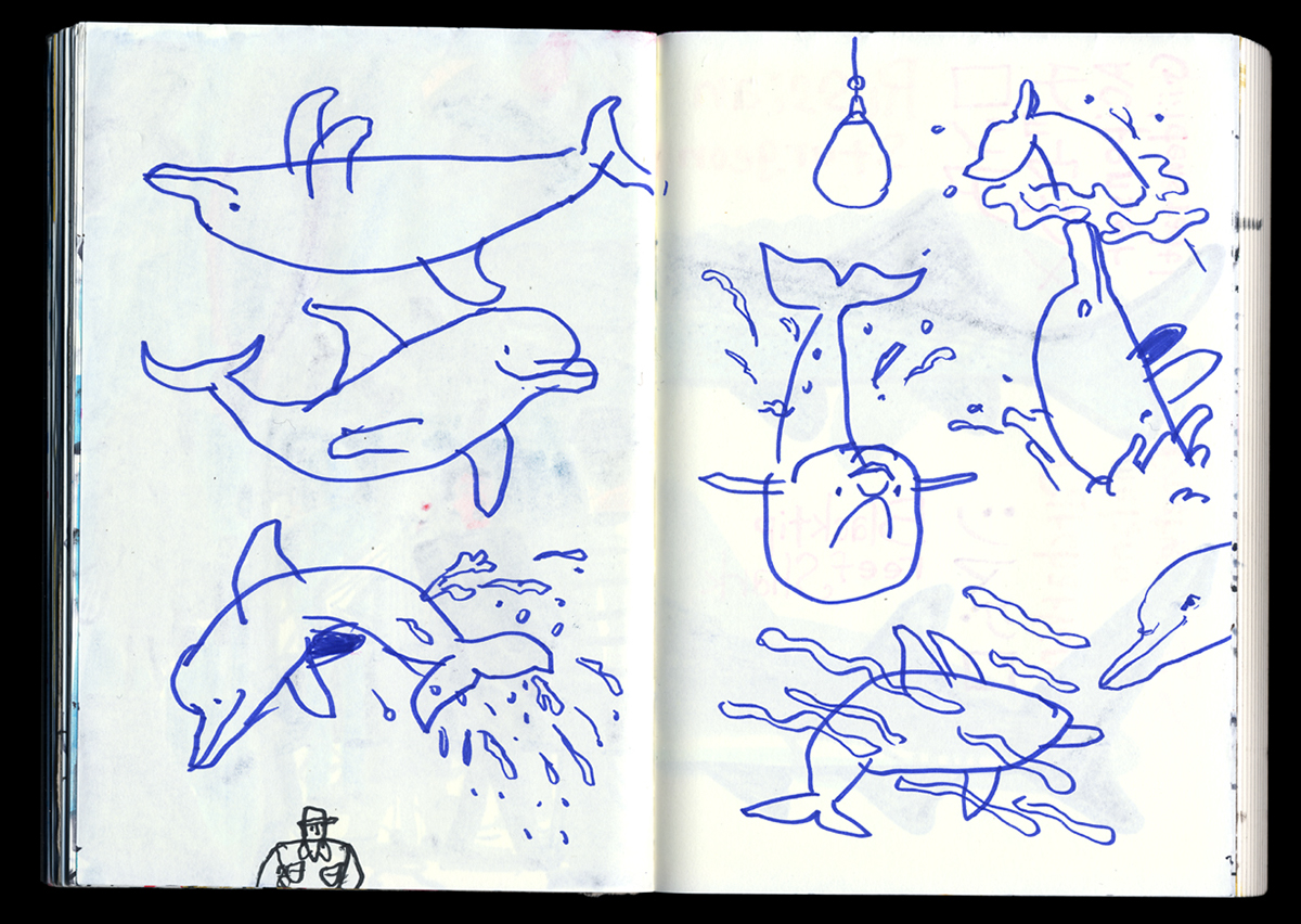 Studio-Takeuma sketch sketchbook ILLUSTRATION  aquarium fish colorful