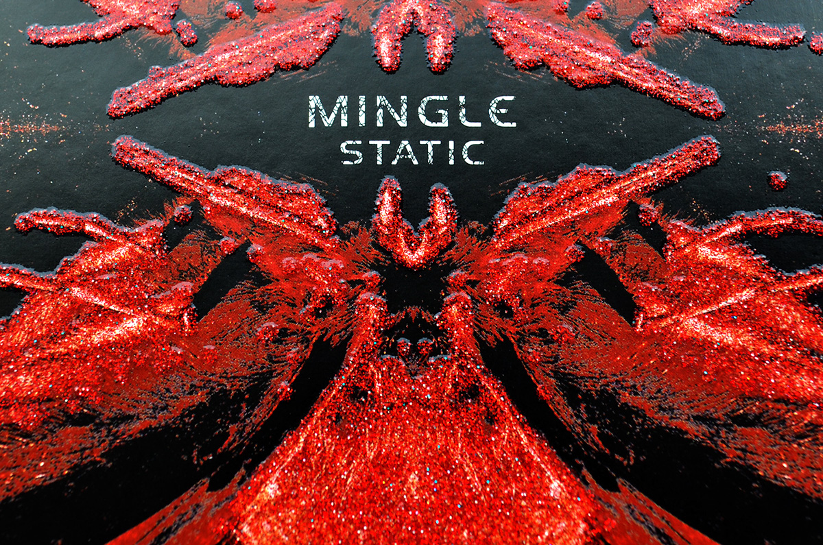 Mingle static Zavoloka Kvitnu experimental music cover design electronica
