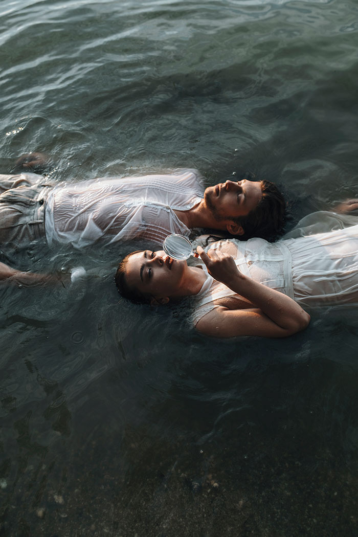 couple dreamy man people Photography  portrait surreal water woman