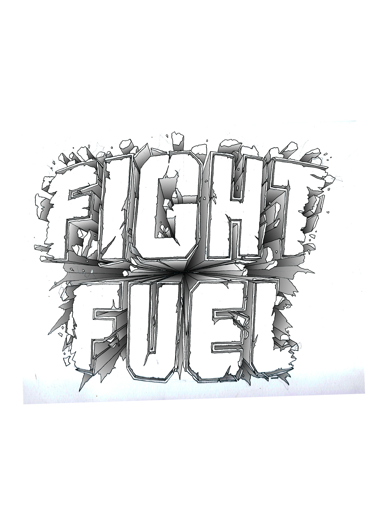 MMA logo Australia effect Behance sketch process product