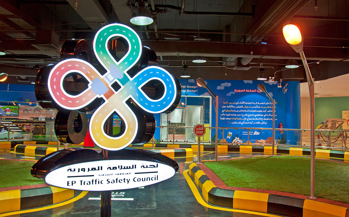 Interior design Driving school kids children Cars track mall AutoCAD 3D Saudi khobar dammma
