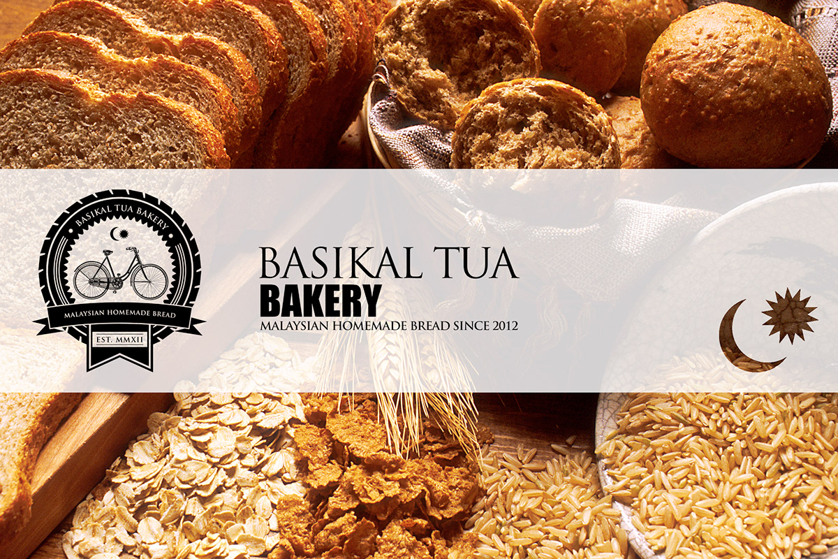 malaysia rebranding Food  bakery bread basikal tua malay branding bread bread branding vintage logo