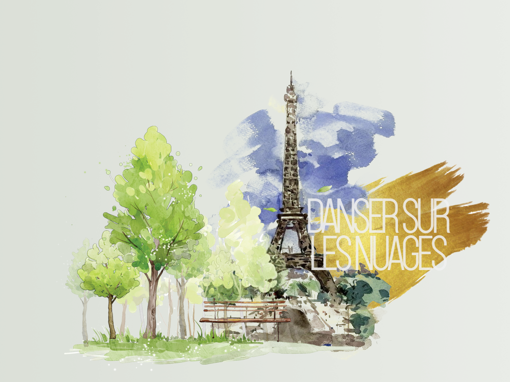 Paris background wallpaper colors green yellow French france Gimp