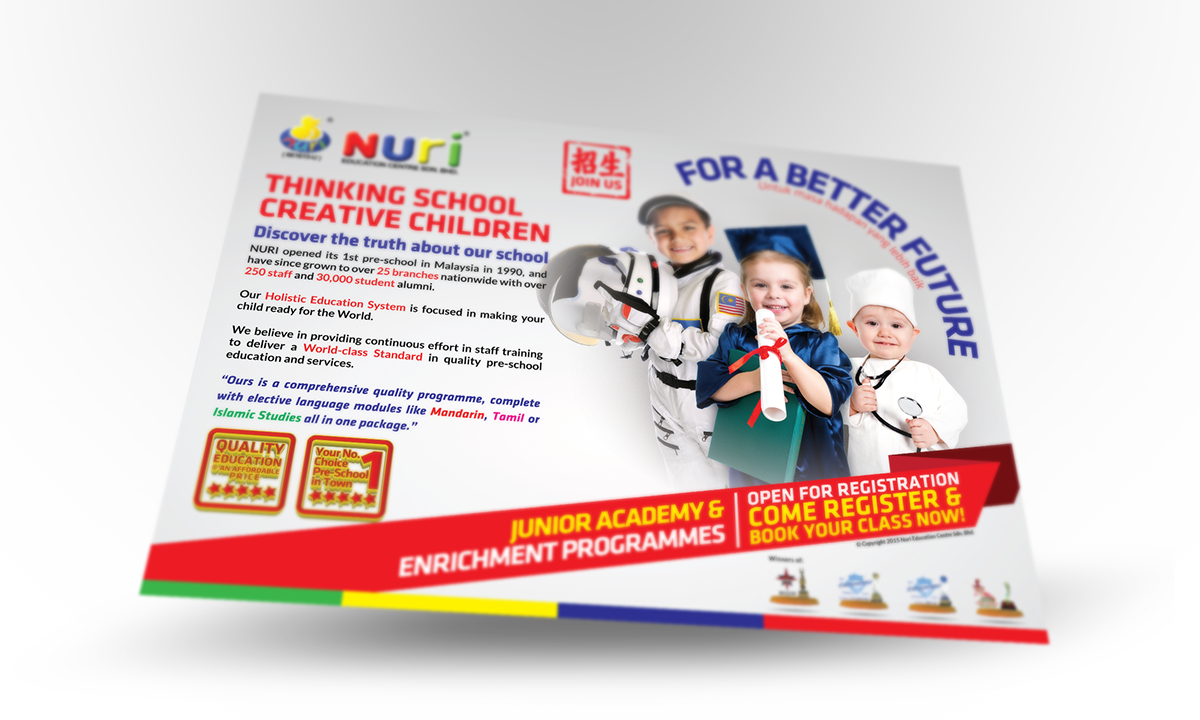 kindergarten flyers brochures businesscard bunting Printing