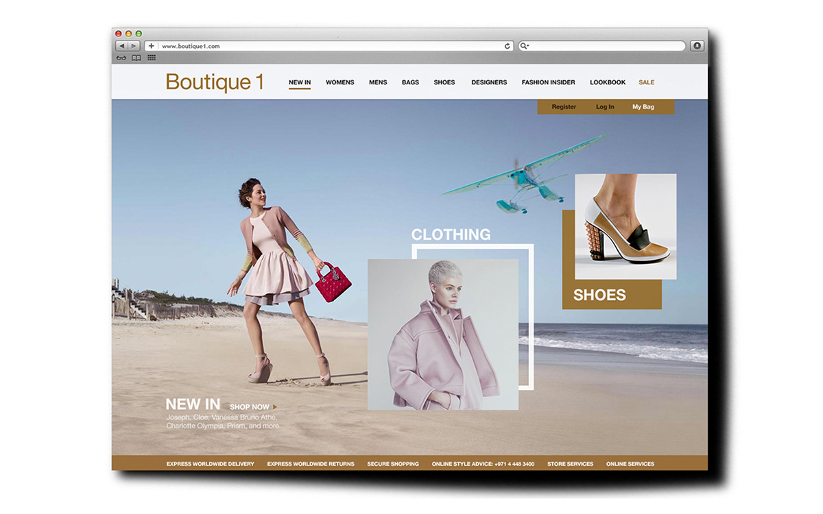 luxury store fashion website dubai