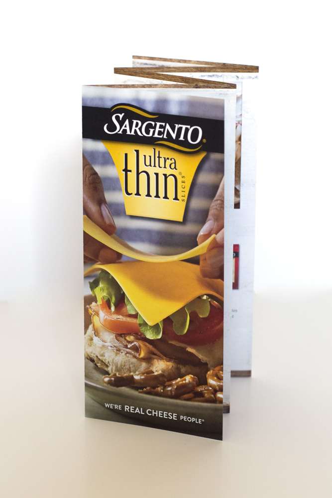 Sargento Cheese recipes Ultra Thin brochure Food  pamphlet
