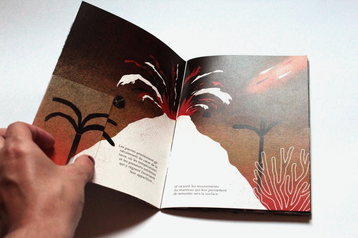 book design graphic design  ILLUSTRATION  stone philosophy  book illustration print texture editorial mixed media