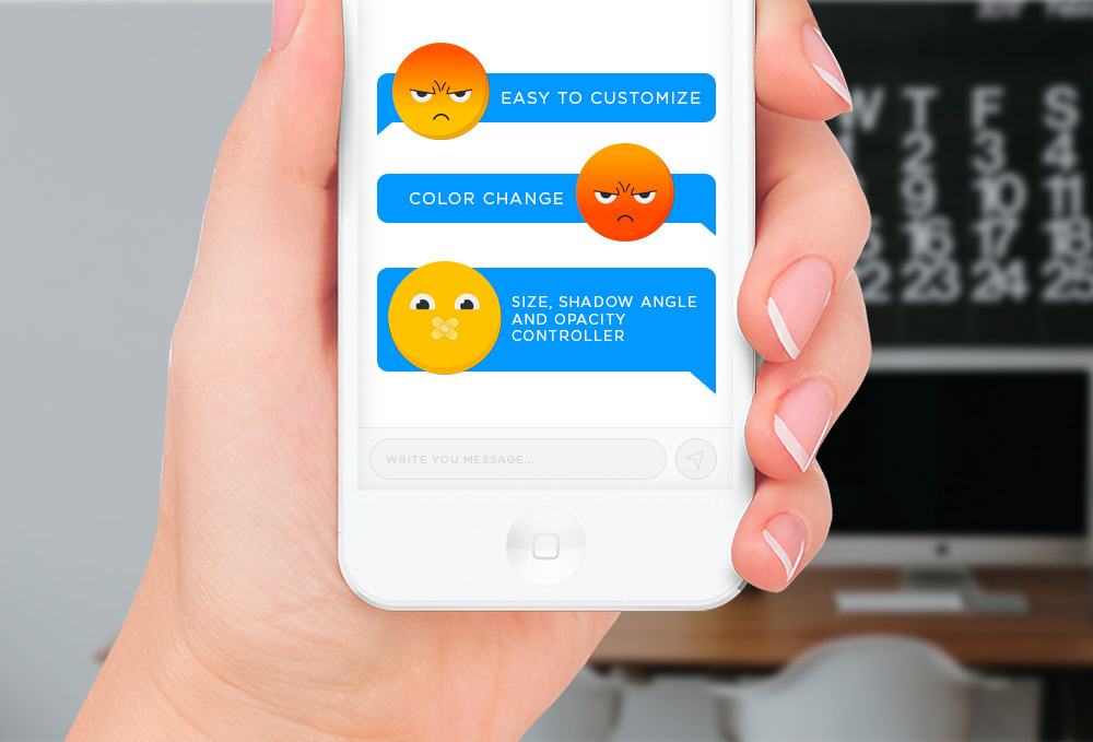 Emoji sticker Character animation  Pack Emoji Set after effects free template